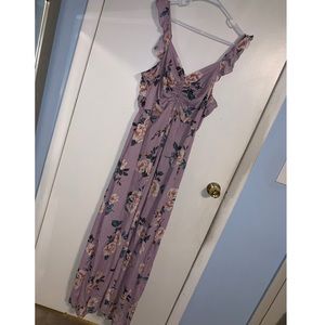 Floral Cinched Maxi Dress